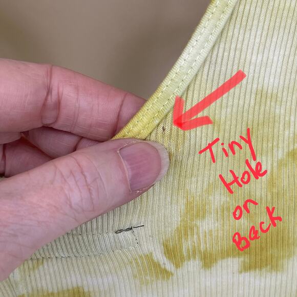 Enza Costa REVOLVE Tie-Dye Tank Dress Bodycon Silk Blend Size S Yellow White - Picture 5 of 9